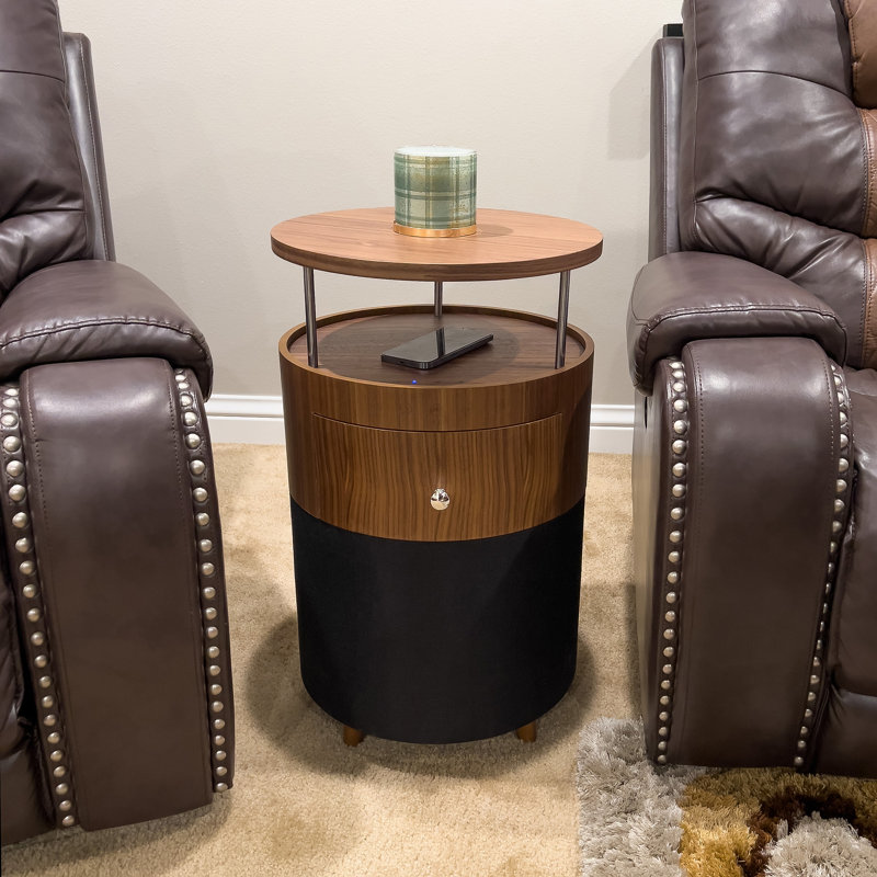 Wood look side table sales